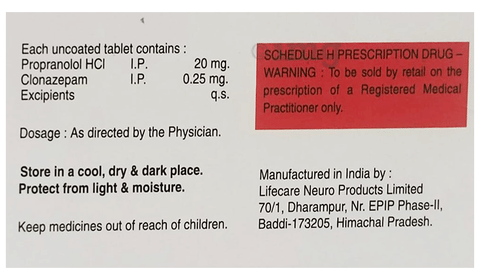 Zpam Beta 20 Tablet image