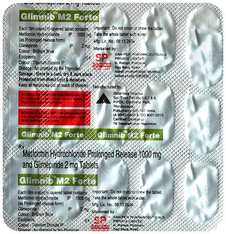 Glimnib M2 Forte Tablet PR image Glimnib M2 Forte Tablet PR image