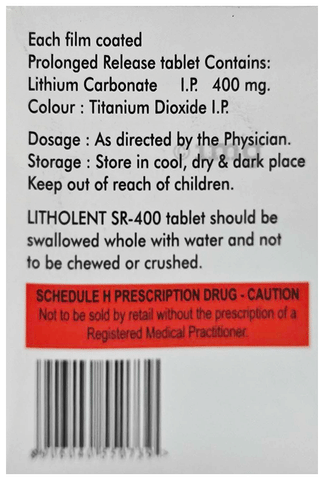 Litholent SR 400 Tablet image Litholent SR 400 Tablet image
