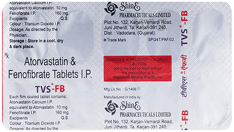 Tvs FB 10mg/160mg Tablet image Tvs FB 10mg/160mg Tablet image