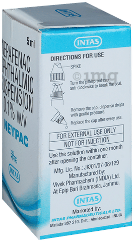 Neypac 0.1% Eye Drop image Neypac 0.1% Eye Drop image