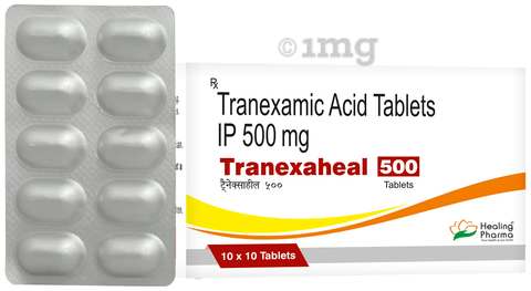 Tranexaheal 500 Tablet image Tranexaheal 500 Tablet image