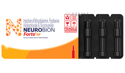 Buy Neurobion Forte RF Injection | B12, B6 & B3 for Tingling, Numbness Online: View Uses, Side Effects, Price, Substitutes
