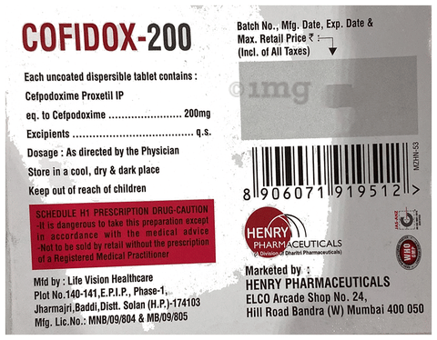 Cofidox 200mg Tablet image