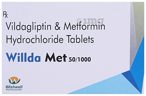 Willda Met 50/1000 Tablet image Willda Met 50/1000 Tablet image