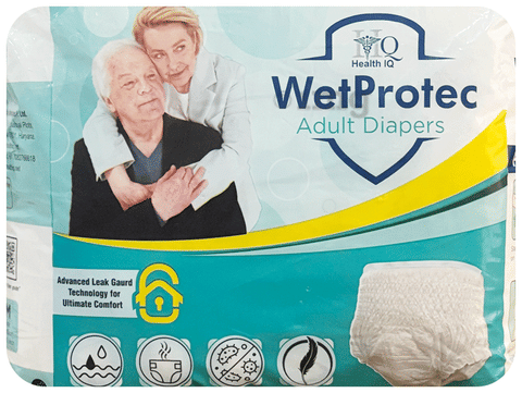 Health IQ Wetprotec Adult Diaper Medium