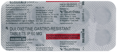 Duloxee 60mg Tablet image