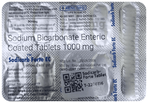 Sodicarb-Forte Tablet EC image Sodicarb-Forte Tablet EC image