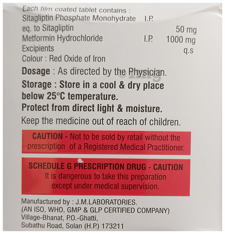 Sitalite-M 50/1000 Tablet