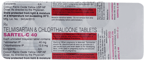 Sartel-C 40 Tablet image