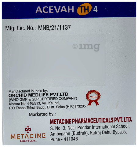 Acevah TH 4 Tablet image