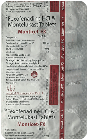 Monticet-FX Tablet image Monticet-FX Tablet image