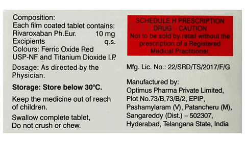 Rivaban 10 Tablet image