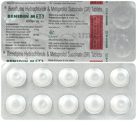 Benidin M 4mg/25mg Tablet SR