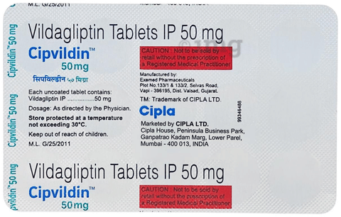 Cipvildin 50mg Tablet image Cipvildin 50mg Tablet image