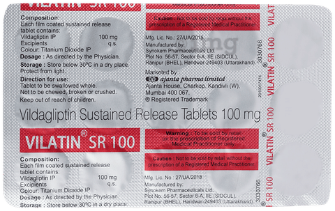 Vilatin 100mg Tablet SR image Vilatin 100mg Tablet SR image