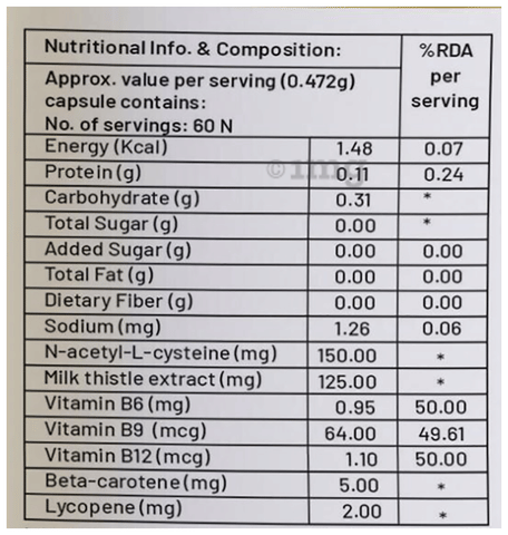 NutriCult 300mg Glutathione Builder Veg Capsule: Buy bottle of 60.0  vegicaps at best price in India | 1mg