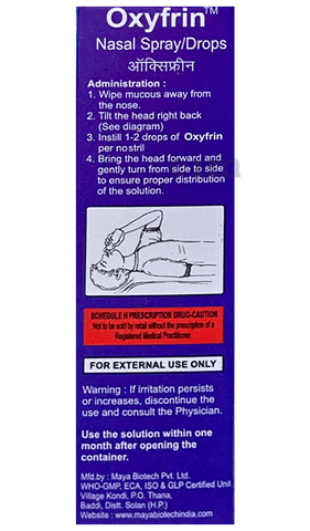 Oxyfrin Nasal Spray/Drop image