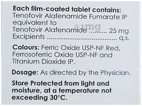 Tenvir-AF 25mg Tablet image Tenvir-AF 25mg Tablet image