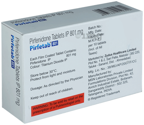 Pirfetab 801mg Tablet image Pirfetab 801mg Tablet image