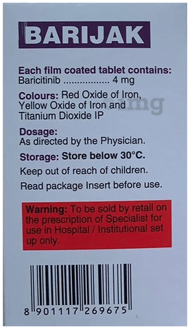 बारिजक 4mg टैबलेट image