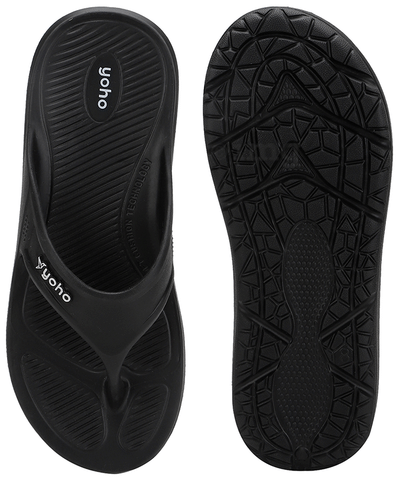 Yoho Lifestyle Acupressure Flip Flops for Men Classic Black 9 Buy box of 1.0 Pair of Slippers at best price in India 1mg