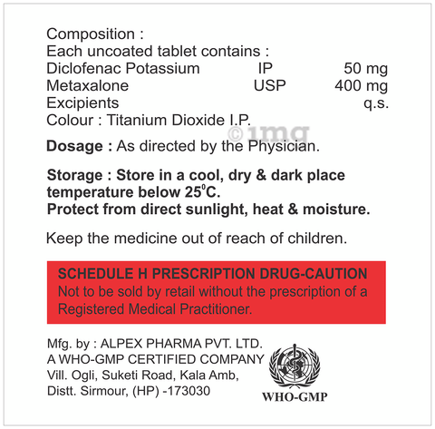 Diclopeak-MX Tablet image
