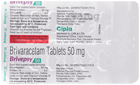 Brivepsy 50mg Tablet image Brivepsy 50mg Tablet image