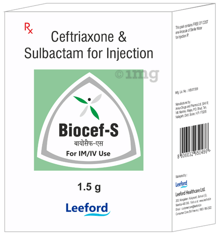 Biocef-S 1.5gm Injection image