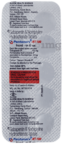 Pentanerv-NT 100mg/10mg Tablet image