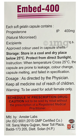 Embed 400 Softgel Capsule image