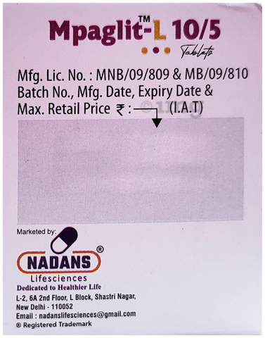 Mpaglit-L 10/5 Tablet image