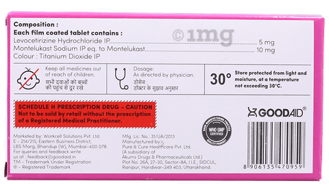 Goodlukast LC Tablet image