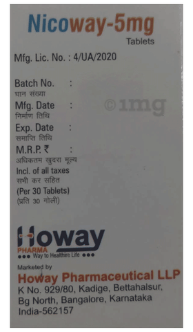 Nicoway 5mg Tablet image Nicoway 5mg Tablet image