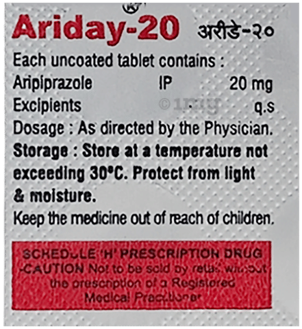 Ariday 20mg Tablet image Ariday 20mg Tablet image