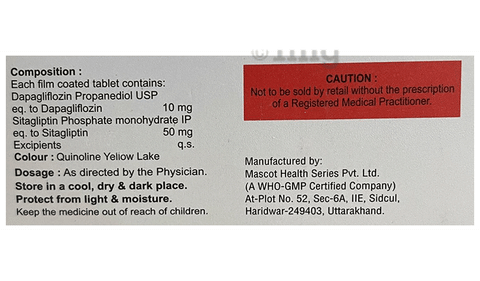 Gluside-S 10/50 Tablet image