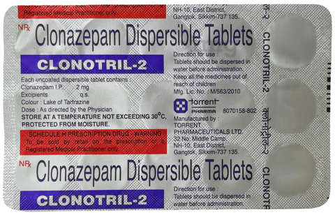 Clonotril 2mg Tablet image Clonotril 2mg Tablet image