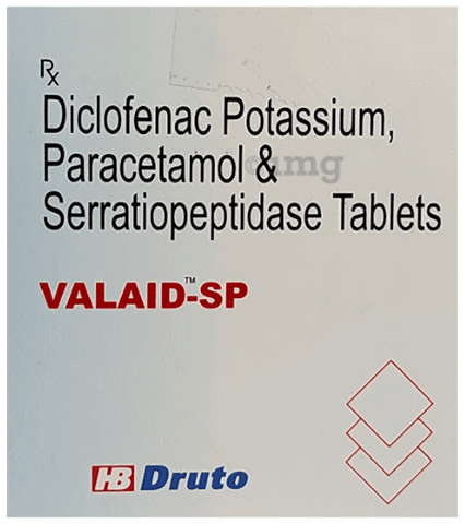 Valaid SP 50 mg/325 mg/15 mg Tablet