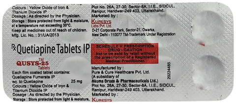 Qusys 25mg Tablet image Qusys 25mg Tablet image