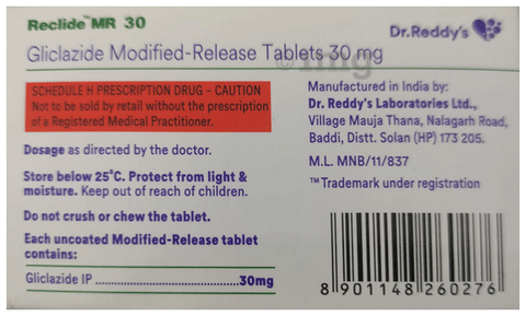 Reclide MR 30 Tablet image