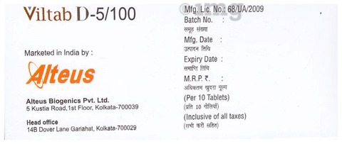 Viltab D 5/100 Tablet SR