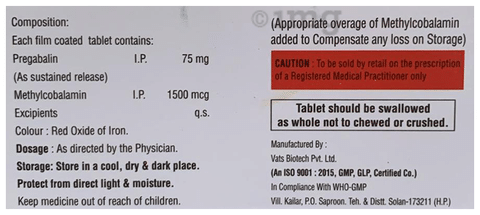 Pgbest-M SR 75 Tablet