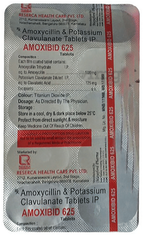 Amoxibid 625 Tablet image