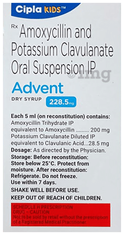 Advent 228.5mg Dry Syrup Tangy Orange