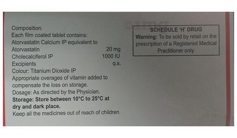 ATORsave D 20 Tablet image