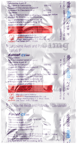 Forcef-CV 250 Tablet image