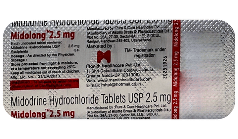 Midolong 2.5 Tablet image