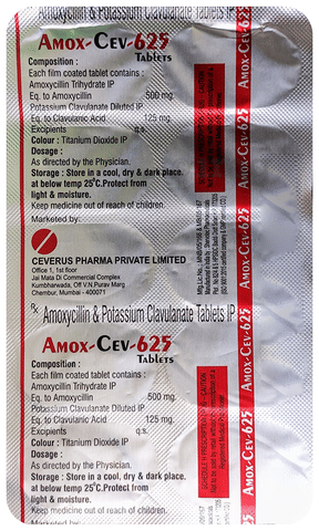 Amox-Cev 625 Tablet image Amox-Cev 625 Tablet image