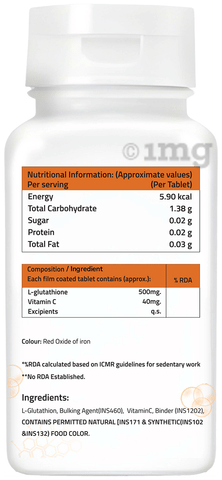 Saline L-Glutathione Vitamin C Tablet (30 Each)