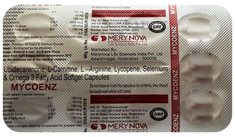 Mycoenz Softgel Capsule image Mycoenz Softgel Capsule image